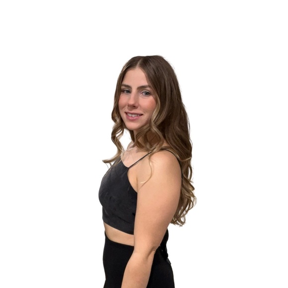 Zara Black Sleeveless Camisole Crop Tie Back Size Medium/ Large - Picture 2 of 10